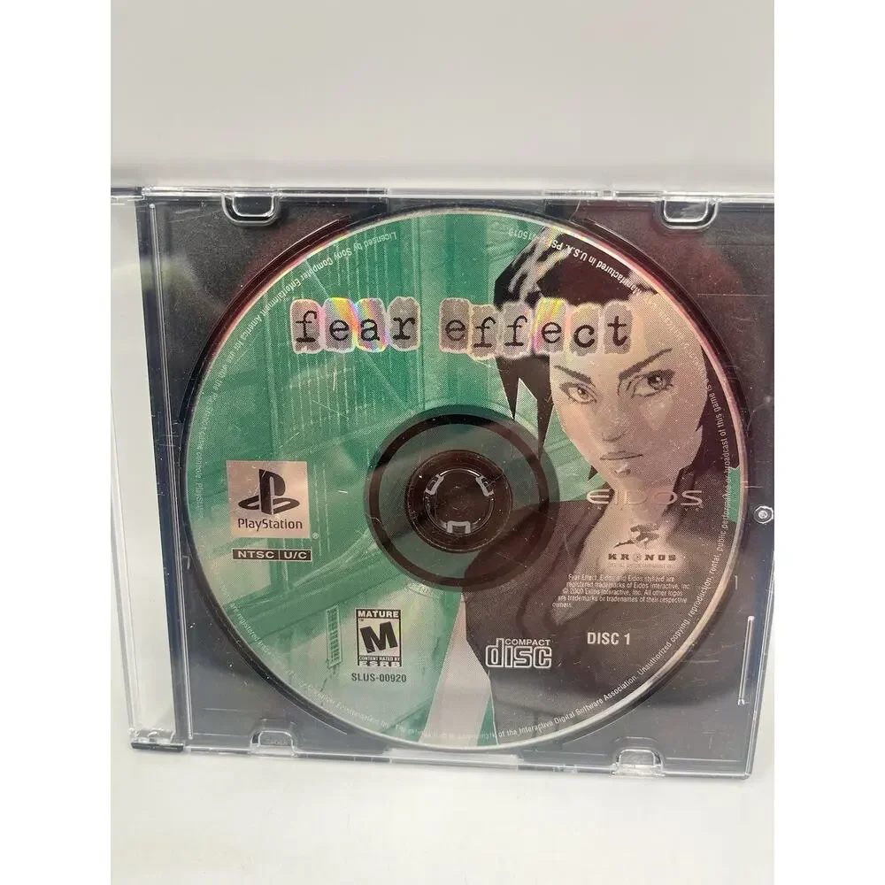 Fear Effect Disc 1 Only (Sony Playstation, 2000) PS1 - Free Shipping!